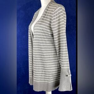 Cable & Gauge Striped,Knit, Open Cardigan.   Like New.       SZ-Med